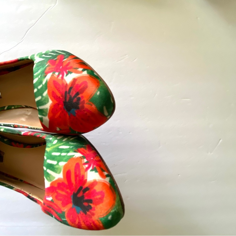 INC INTERNATIONAL CONCEPT Shoes Zitah5 Pointed-Toe Heels Tropical Multi Sz 7.5 - Picture 15 of 16